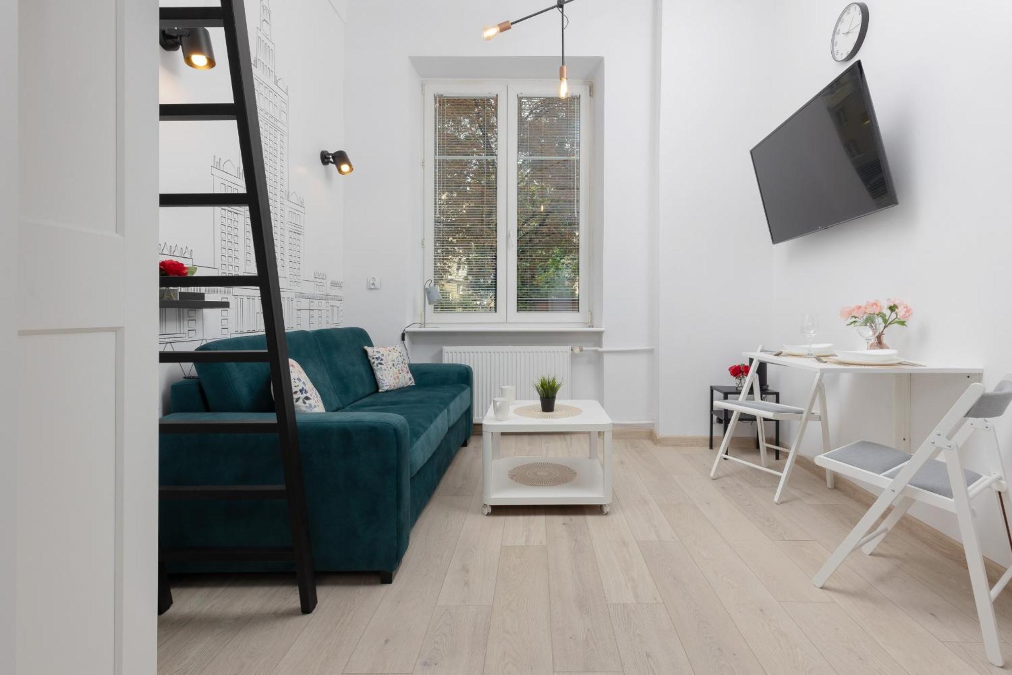 Aleja Wyzwolenia Studio with Mezzanine Warsaw Downtown by Noclegi Renters מראה חיצוני תמונה